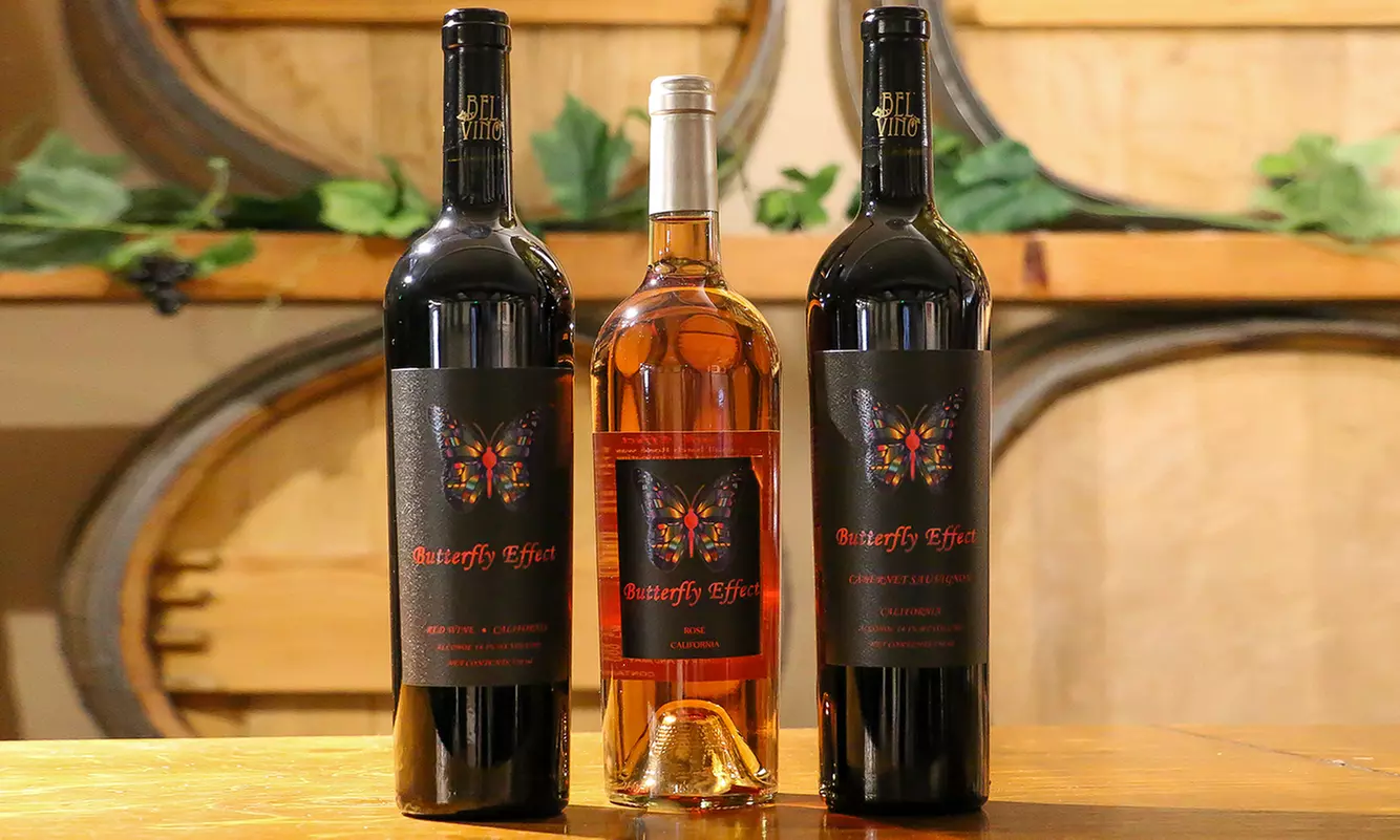 Three or Six Bottles of Wine from Bel Vino Winery (Up to 41% Off). Ten Options Available. - Primary Image