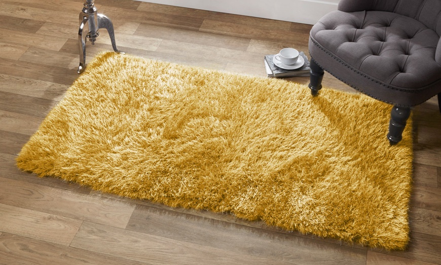 Image 2: Vienna Shimmer Shaggy Rug