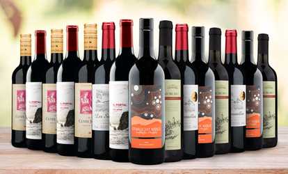 58% Off 15 Bottles of International Red Blends 
