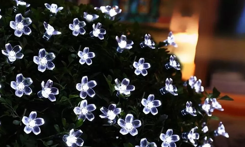 1 of 2 kersenbloesem lichtslingers