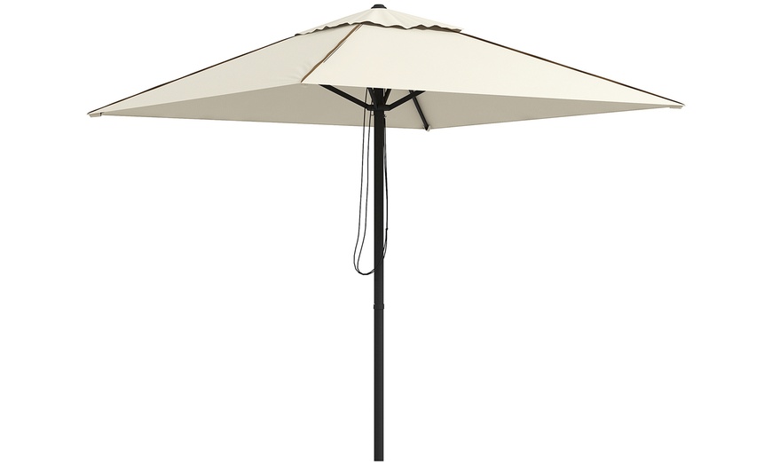 Image 2: Outsunny Square Canopy Parasol