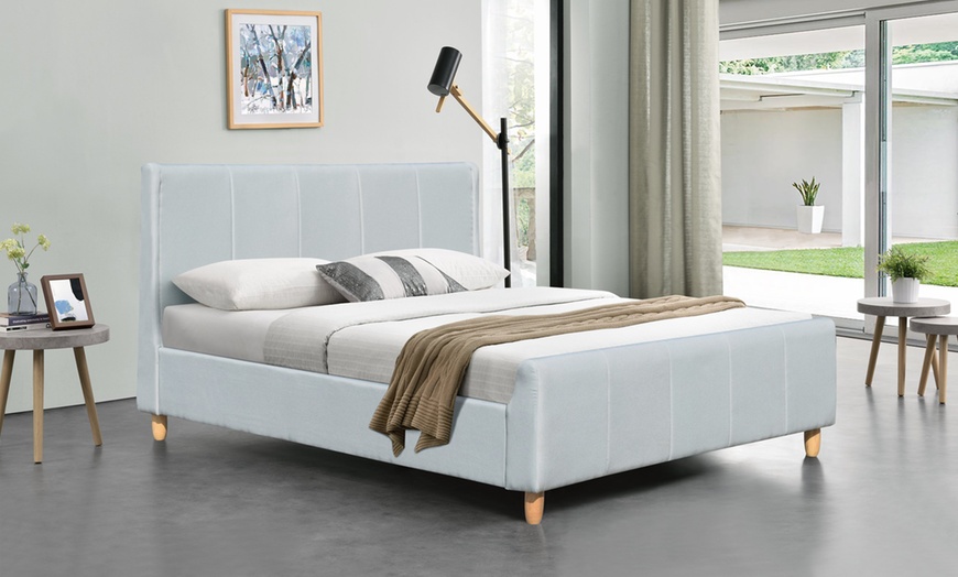 Image 2: Fabric Juliette Bed with Optional Mattress