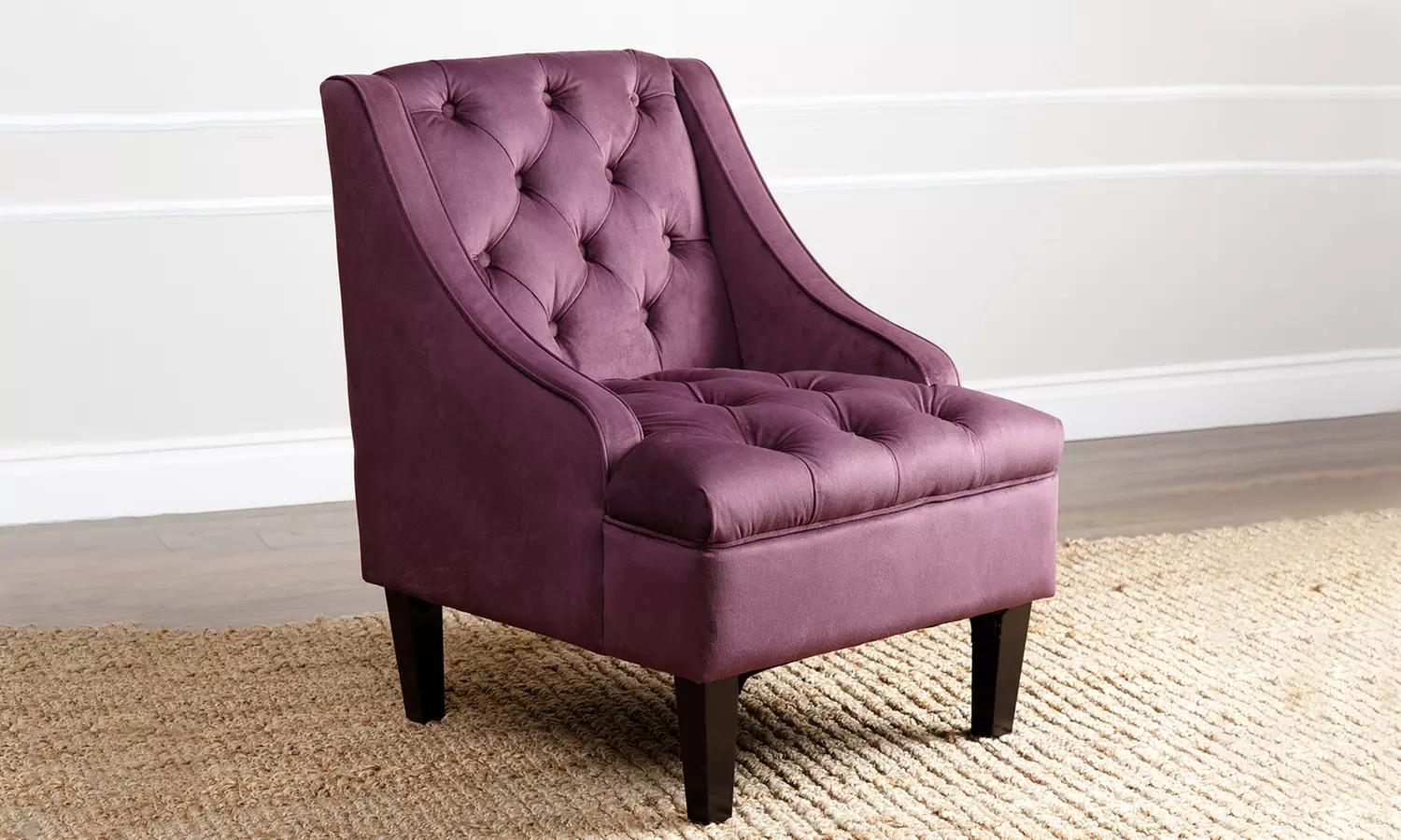 Abbyson Living Kristen Tufted Swoop Armchair - Second Medium