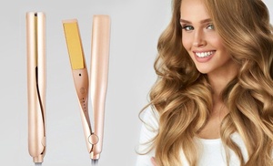 Two-in-One Twist Hair Curling and Straightening Iron 