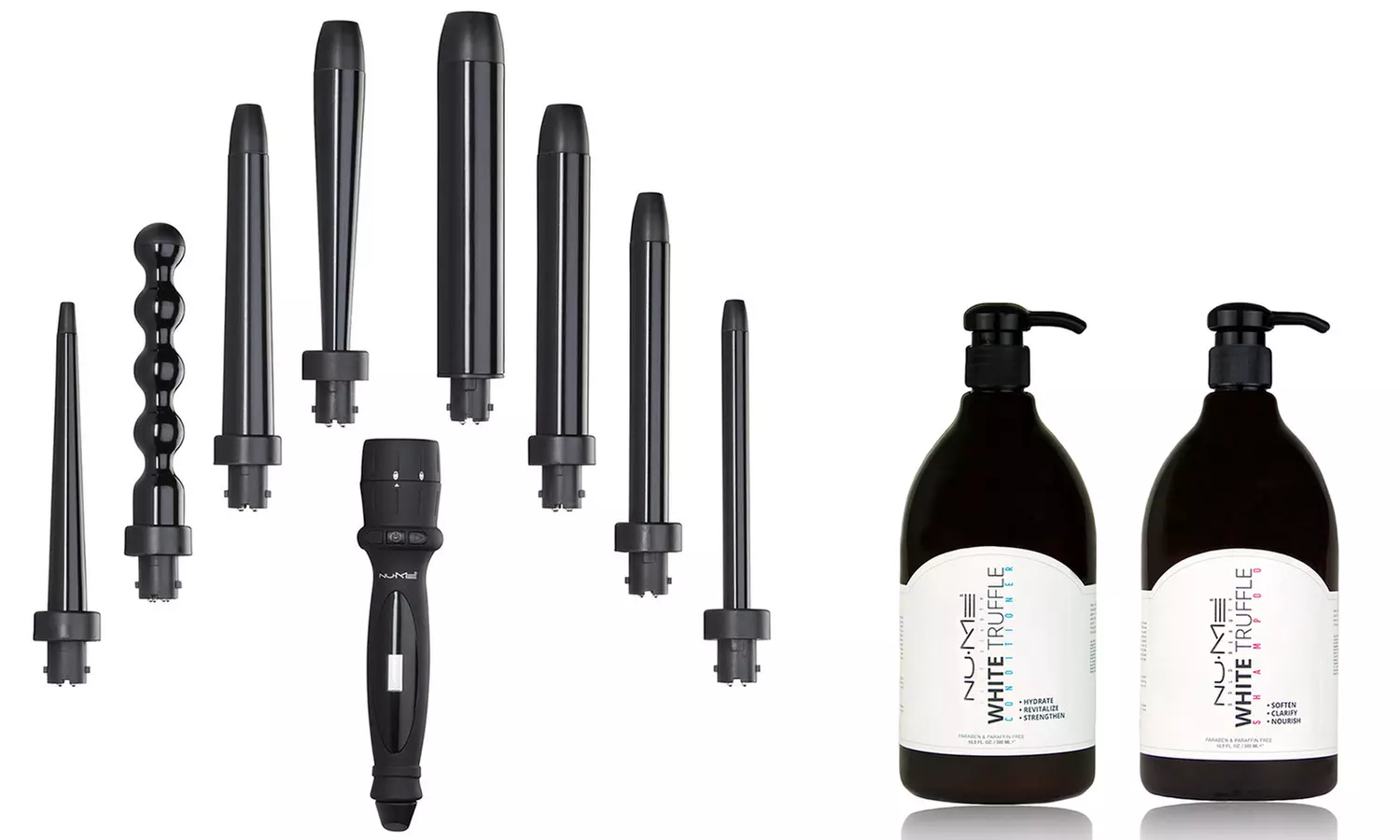 NuMe Octowand Curling Wand and Hair Shampoo and Conditioner - Primary Image