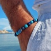 Image 7: Bracelet en pierres naturelles et acier inoxydable de Foresto Antibes