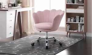 Linen Fabric Shell Office Chair