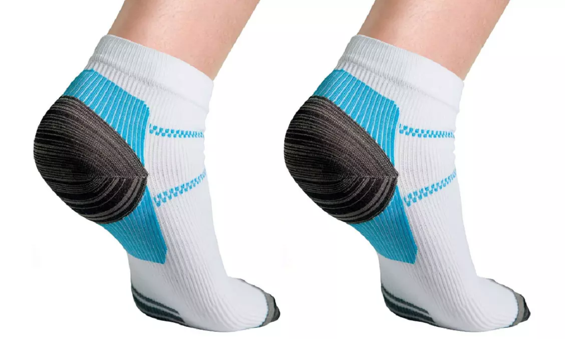 Unisex Ankle Length Compression Socks (1-, 3-, or 6-Pack) - Primary Image