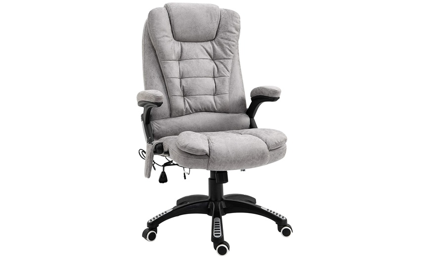 Image 8: Vinsetto 130° Recliner Massage Office Chair