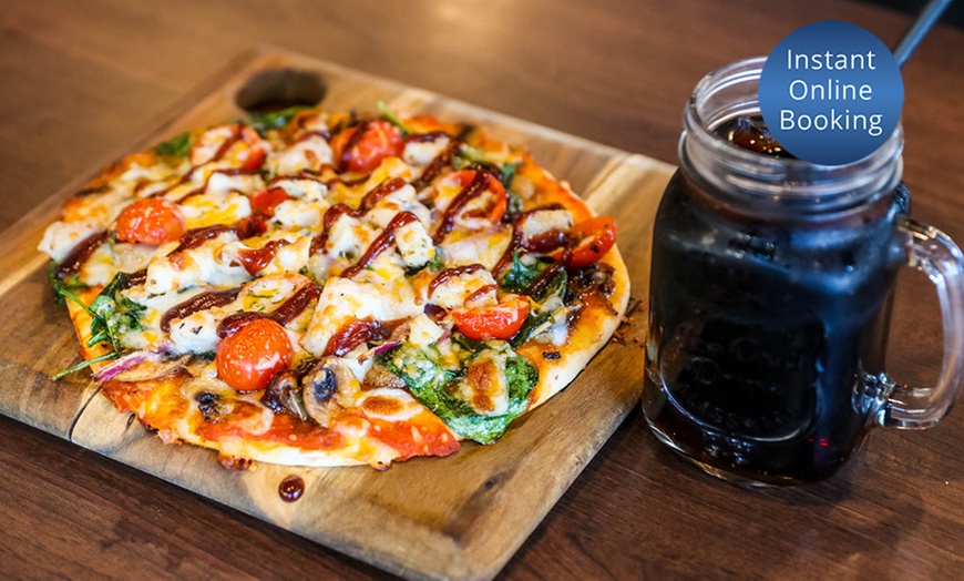 Image 1: Pizza with Tap Beer