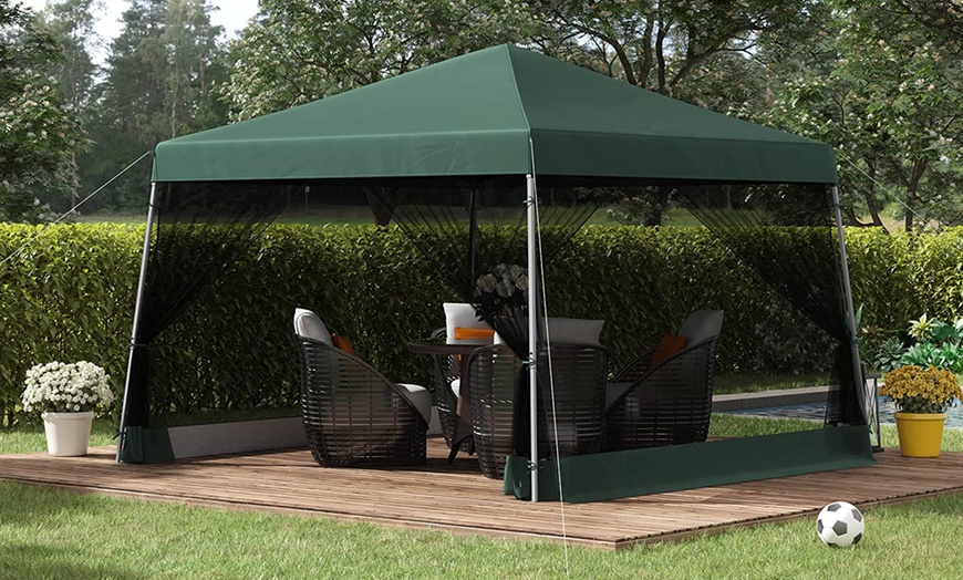 Image 16: Outsunny Outdoor Adjustable Pop-Up Gazebo Canopy 