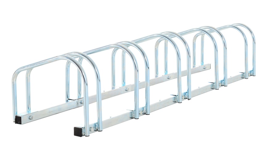 Image 11: HomCom Bike Parking Rack