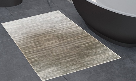Tapis de bain, modèle Reflet, antidérapant et lavable en machine, 50 x 80 cm