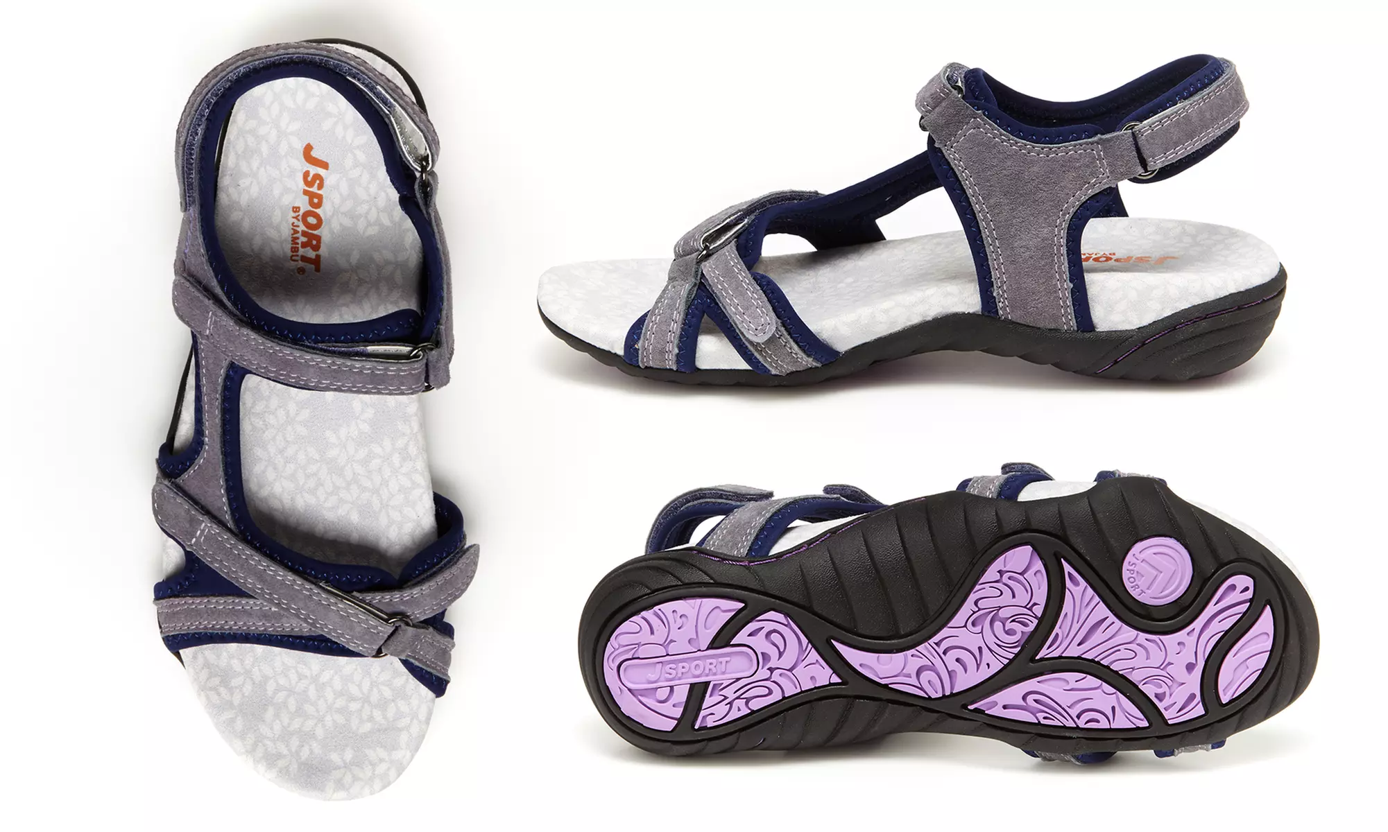 JSport by Jambu Pluto Women's Encore Comfort Sandals (Size 8.5) - Second Medium