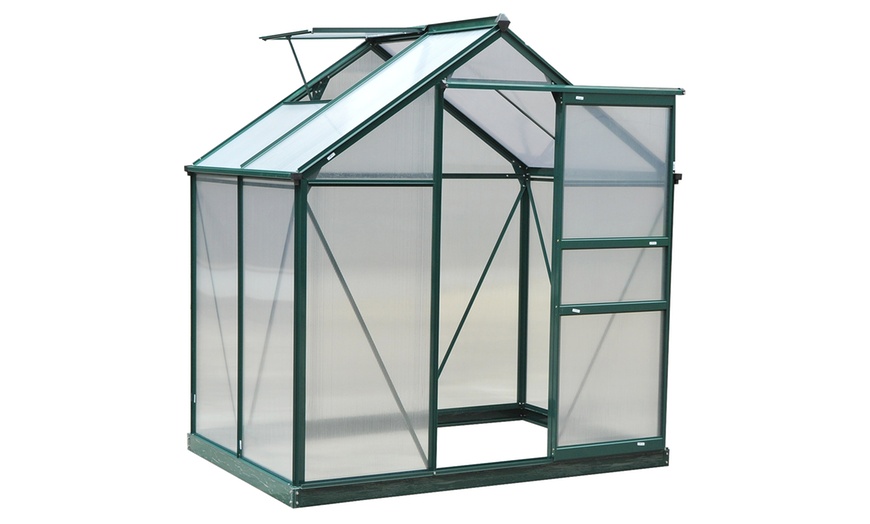 Image 2: Outsunny Walk-In Greenhouse