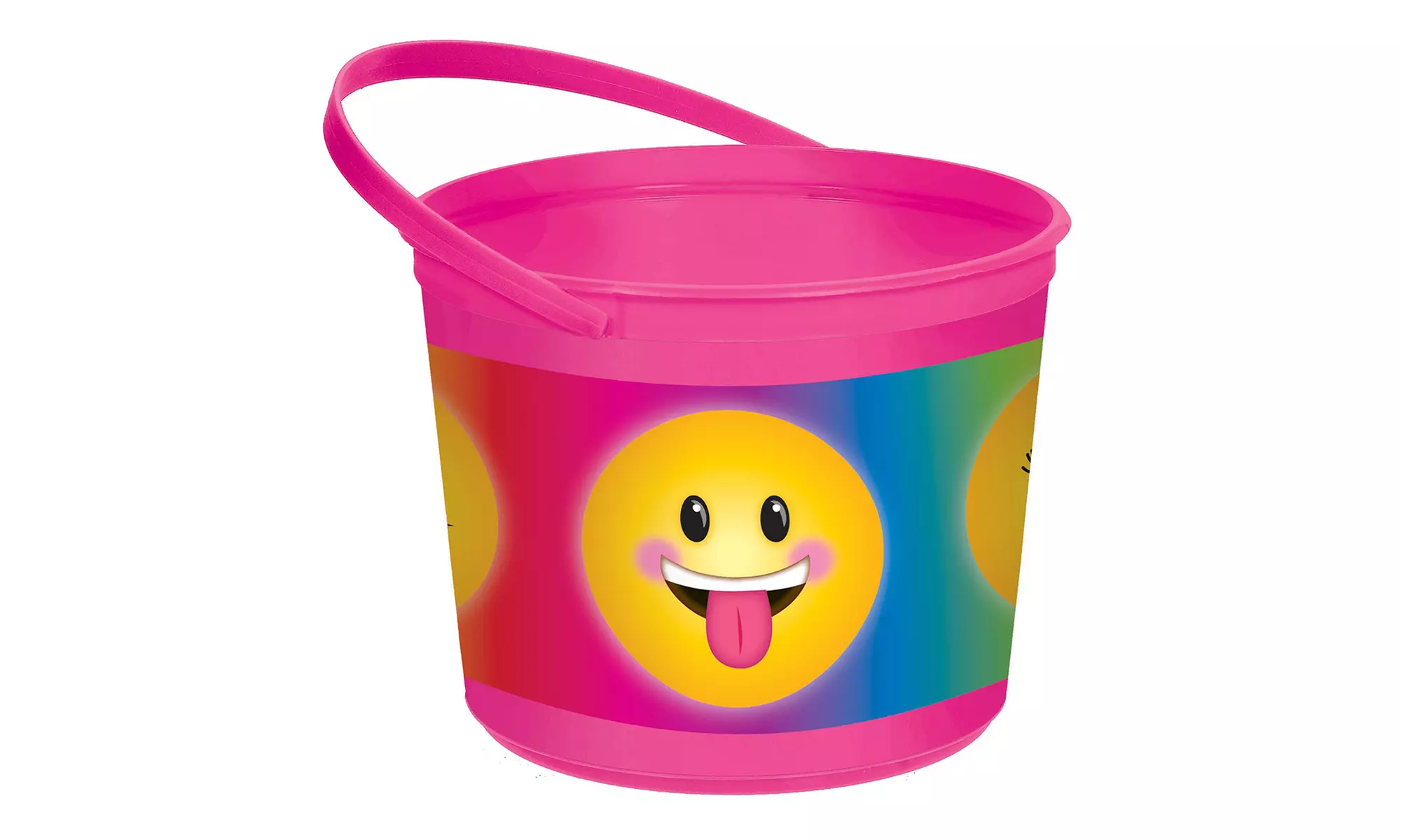 Easter Emoji Plastic Bucket (5-Pack) - Second Medium
