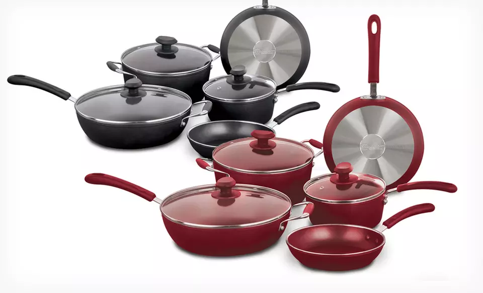 $79.99 for an Ecolution Nonstick Cookware Set ($199.99 List Price). Four Colors Available. Free Shipping and Returns. - Primary Image