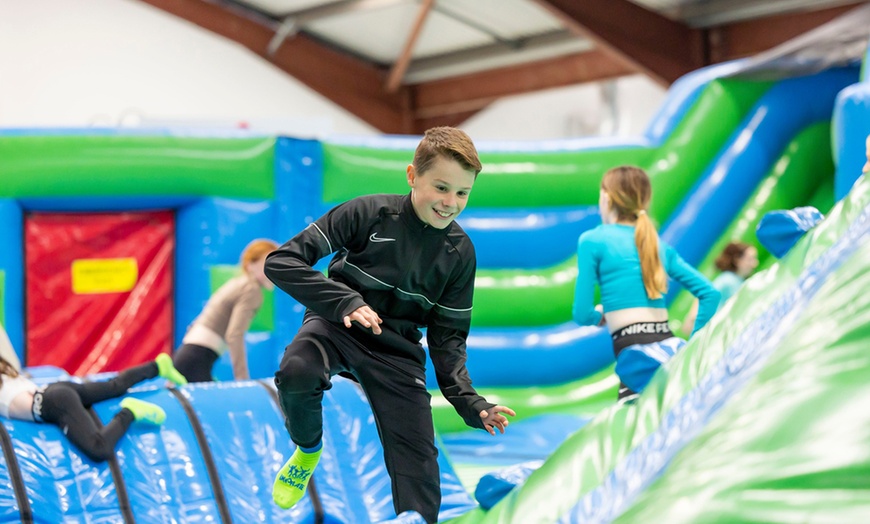 Image 2: Experience a 90-Min Inflatable Park Session For Up to Four People 