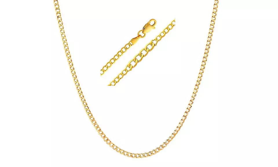 Solid 14K Gold Italian Cuban Chain - Primary Image