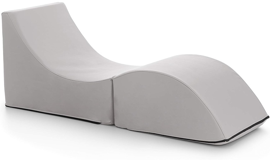 Image 3: Puf chaise longue convertible