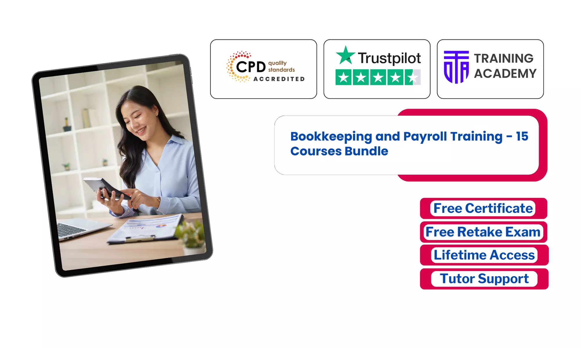 Master Bookkeeping & Payroll Training -15 Courses Bundle or Lifetime Membership to 2000+ Courses (Up to 58%Off) - Primary Image