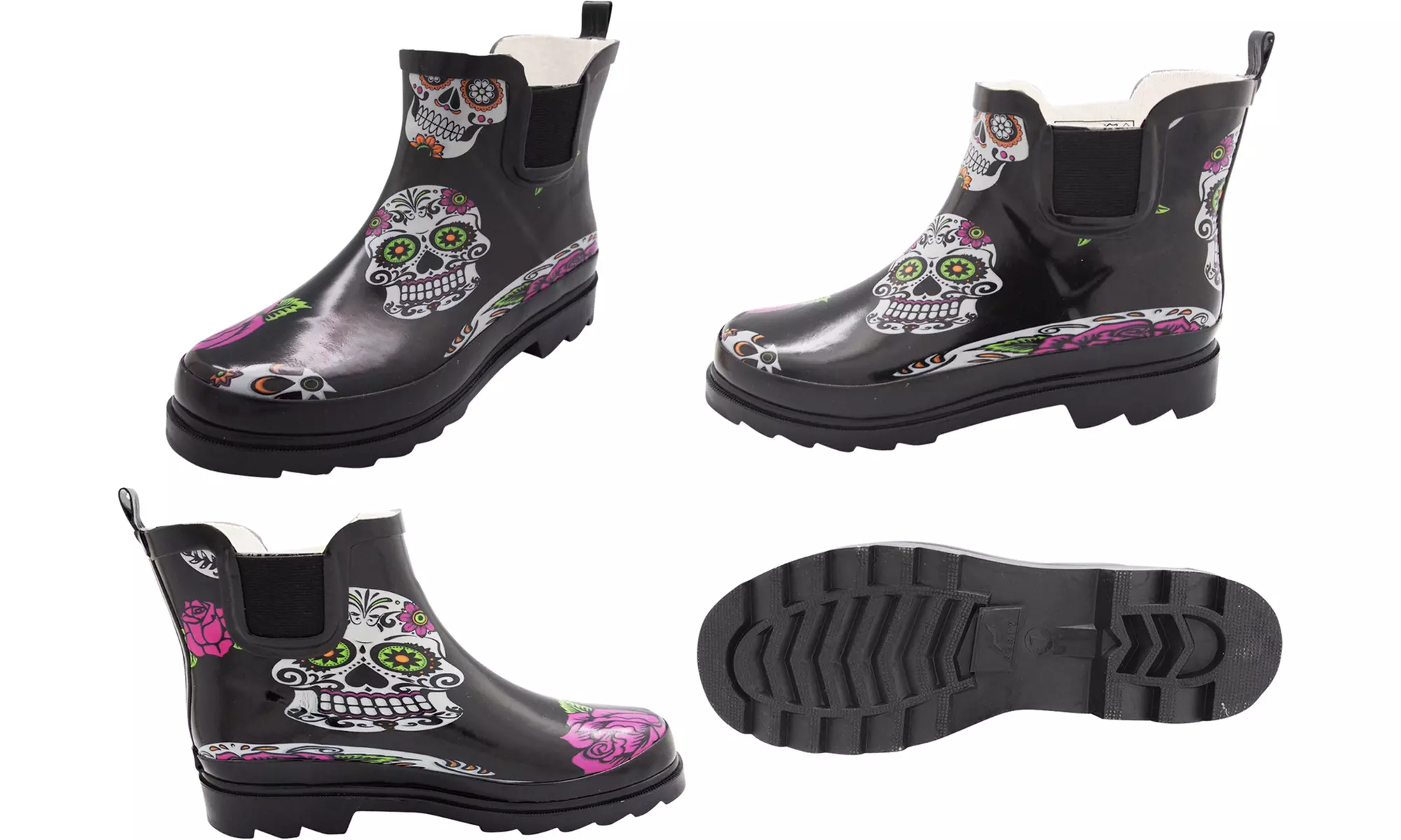 Norty Women's Waterproof Winter Spring Garden Ankle-Height Rain Boots - Second Medium