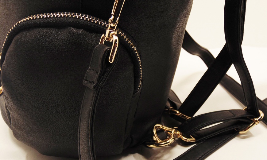 Image 6: Leather Backpack