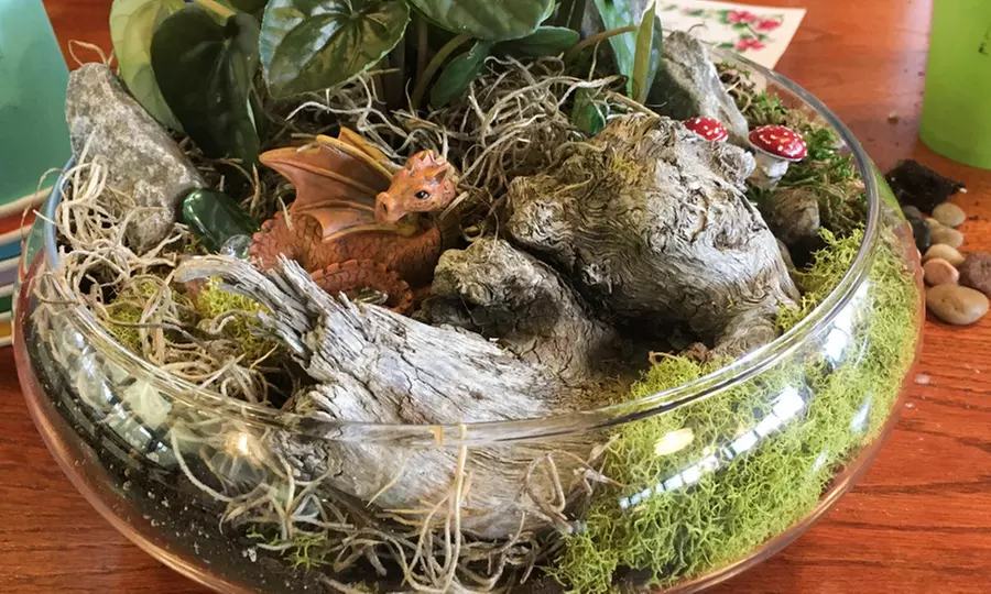 90–120-Minute Fantasy Glass Garden Making Class for  Four at The Fairy Hut (Up to 38% Off)  - Primary Image