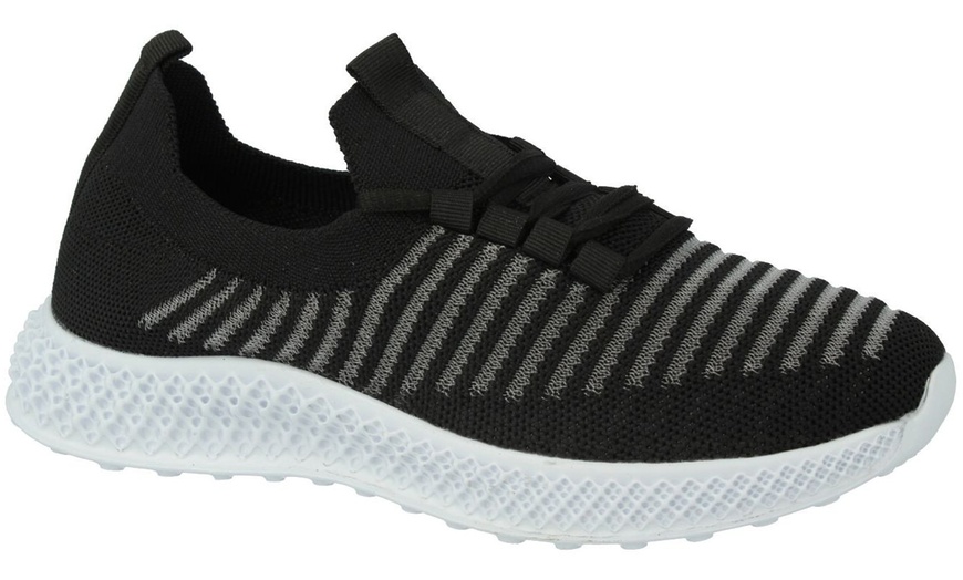 Image 3: Knitted-Style Trainer Shoes