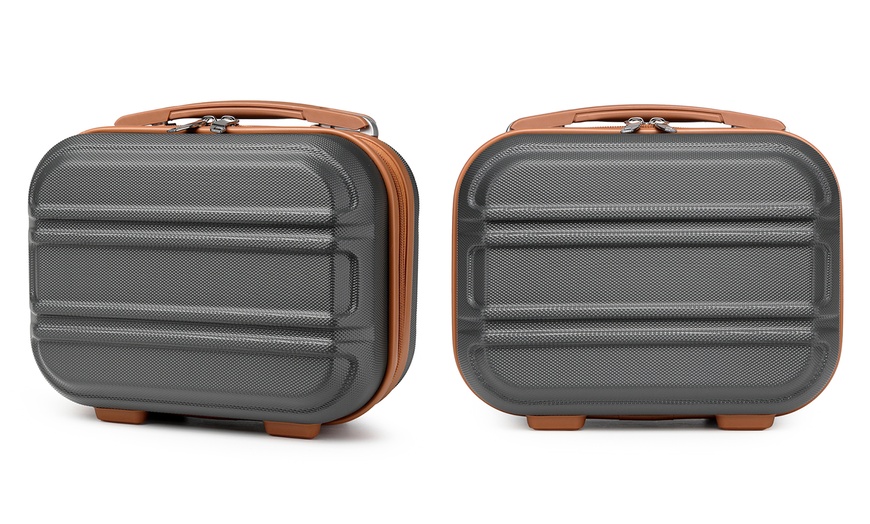 Image 21: Up to Four Hard Shell ABS Suitcases