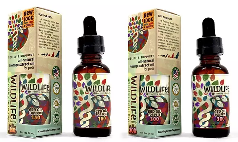 Wildlife Nano-CBD Oil for Pets (150 mg or 300 mg) - Primary Image