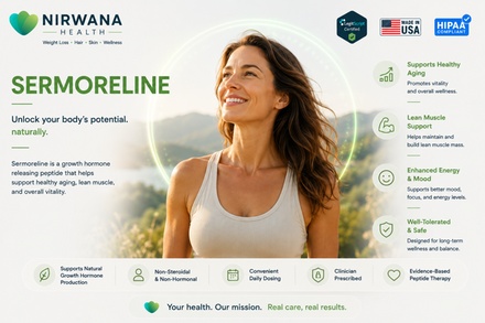 30-Day Supply of Sermorelin – 15mg Program: Doctor-Prescribed & Delivered - Nirwana Health