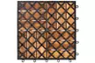 Ensemble de 9 ou 27 caillebotis emboîtables en bois d'acacia 30 x 30 x 2,4 cm pour terrasses et balcons - Second Medium
