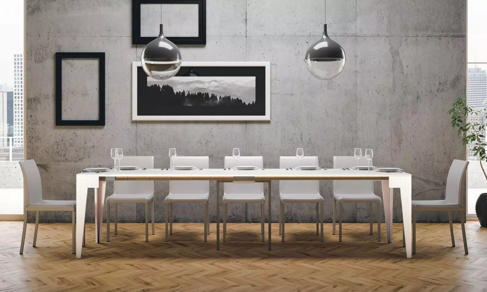 Table console à rallonge "Isotta"