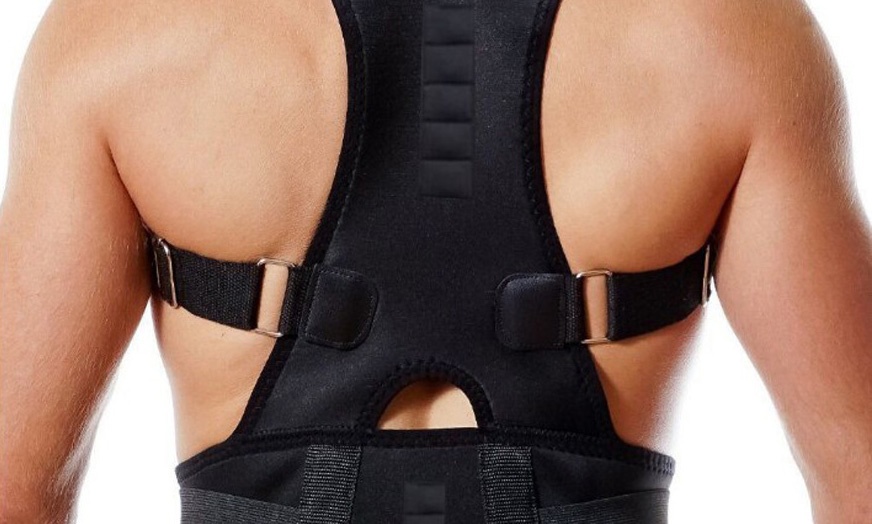 Image 2: Adjustable Posture Support Brace