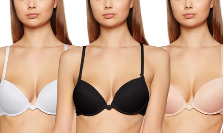 Fino a 3 reggiseni push-up Liabel con imbottitura e ferretto, disponibili in 4 taglie e 3 colori