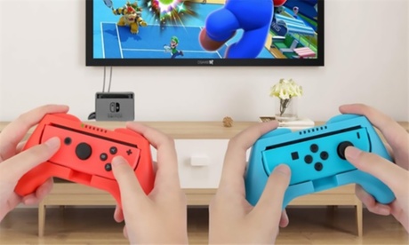 Two Nintendo Switch-Compatible Silicon Joy-Con Grips