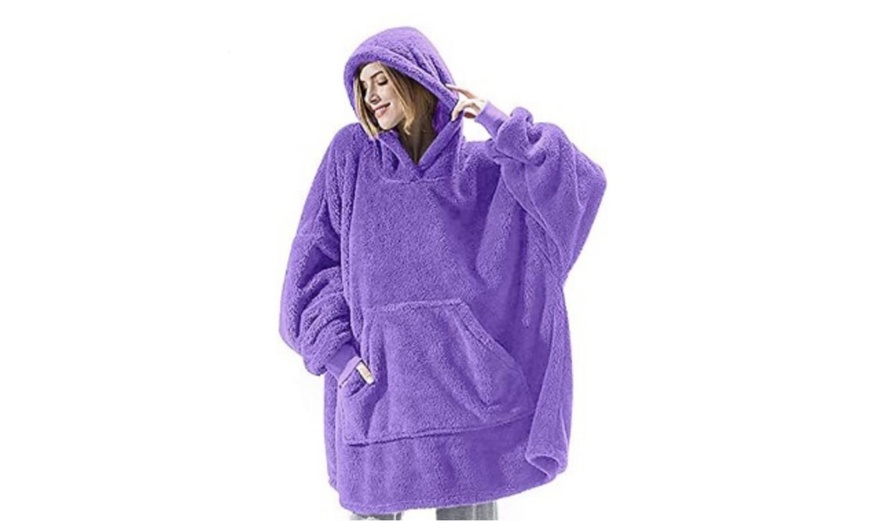 Image 12: Oversized Sherpa Hoodie