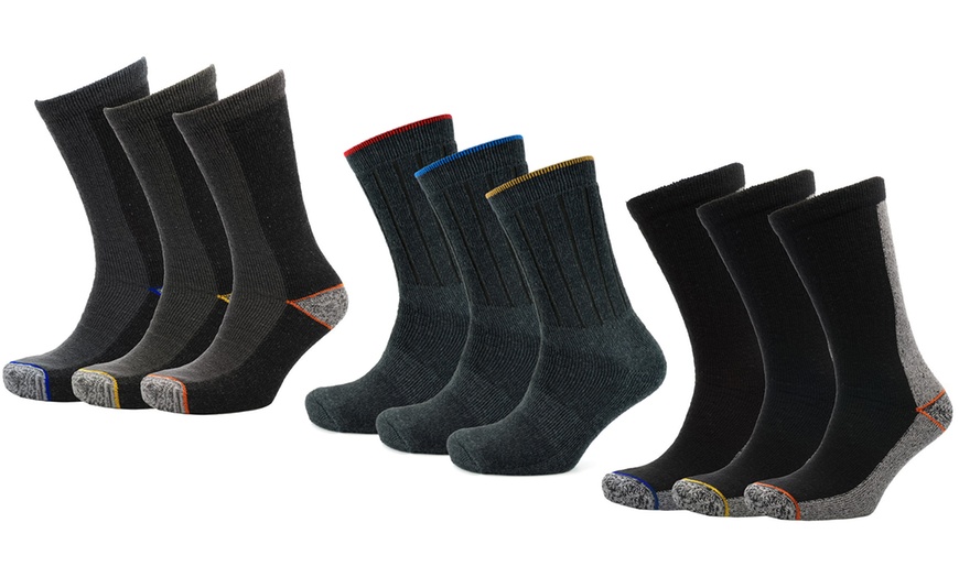 Image 1: One or Two Packs of Three Men's Socks