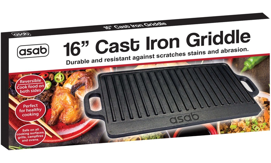 Image 4: Reversible Griddle Plate