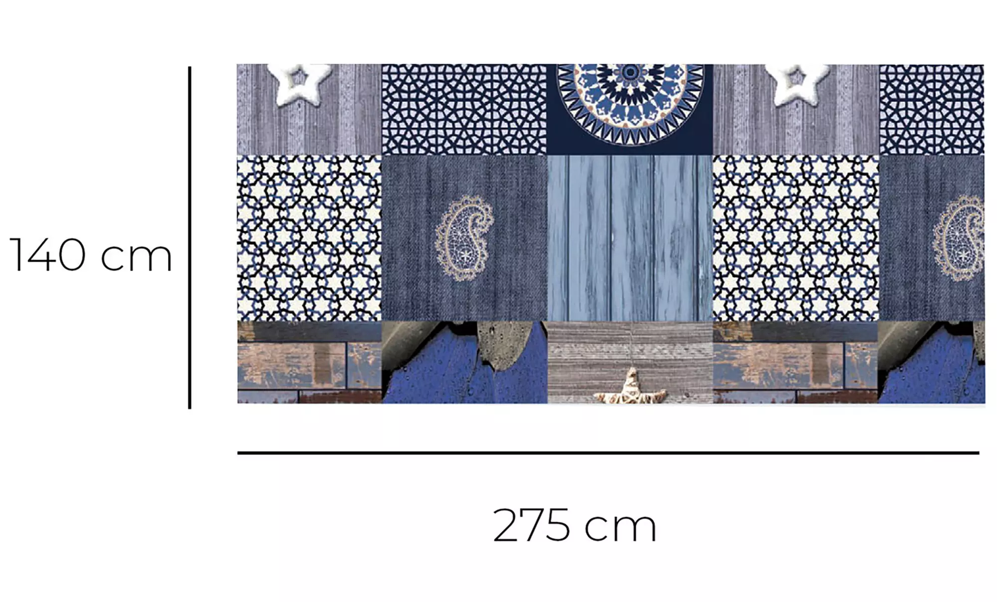 Nappe cirée Dchome Andalousie - Second Medium