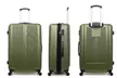 Set de 3 valises rigides American Travel ultra légères avec 4 roues multidirectionnelles, capacité allant jusqu’à 95 L - Second Medium