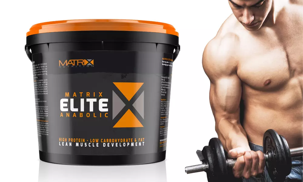 Matrix Elite Anabole Proteine Pulver 2,25 kg in drei Geschmacksrichtungen für einen effektiven Muskelaufbau - Primary Image