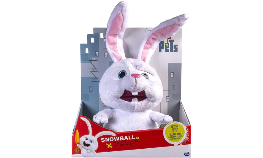 Image 1: Snowball Deluxe Talking Plush Toy