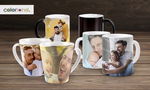 Personalised Coloured Photo Mug