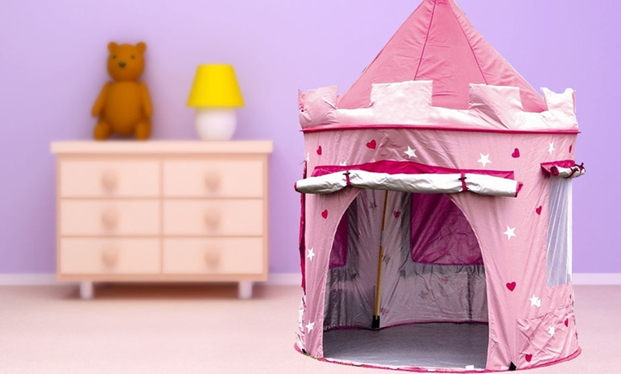 Image 1: Pop-Up Princess Castle Play Tent