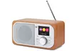 Enceinte radio réveil numérique Bluetooth, en bois - Dual - Second Medium