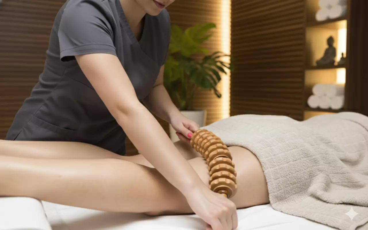 Relax w/ 1, 2, 3 or 5 Full Body Lymphatic Drainage Massage w/ Wood Therapy - 50 Min @Beauty Strike(Up to 64%Off) - Primary Image