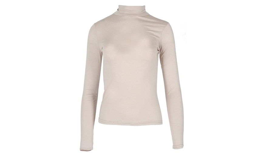 Image 2: 2-Pack of Ladies' Roll Neck Tops