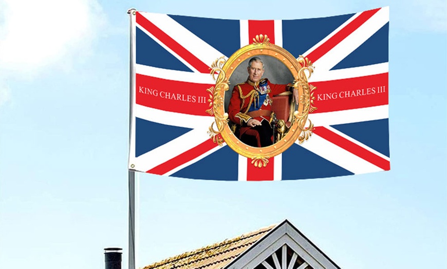 Image 1: King Charles III Succession Flag